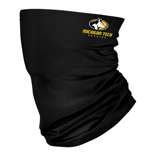 Michigan Tech Huskies MTU Vive La Fete Black Game Day Collegiate Logo Face Cover Soft  Four Way Stretch Neck Gaiter - Vive La Fête - Online Apparel Store