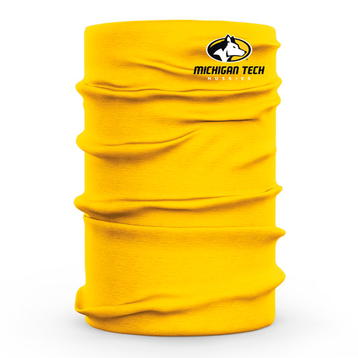 Michigan Tech Huskies MTU Vive La Fete Gold Game Day Collegiate Logo Face Cover Soft  Four Way Stretch Neck Gaiter - Vive La Fête - Online Apparel Store