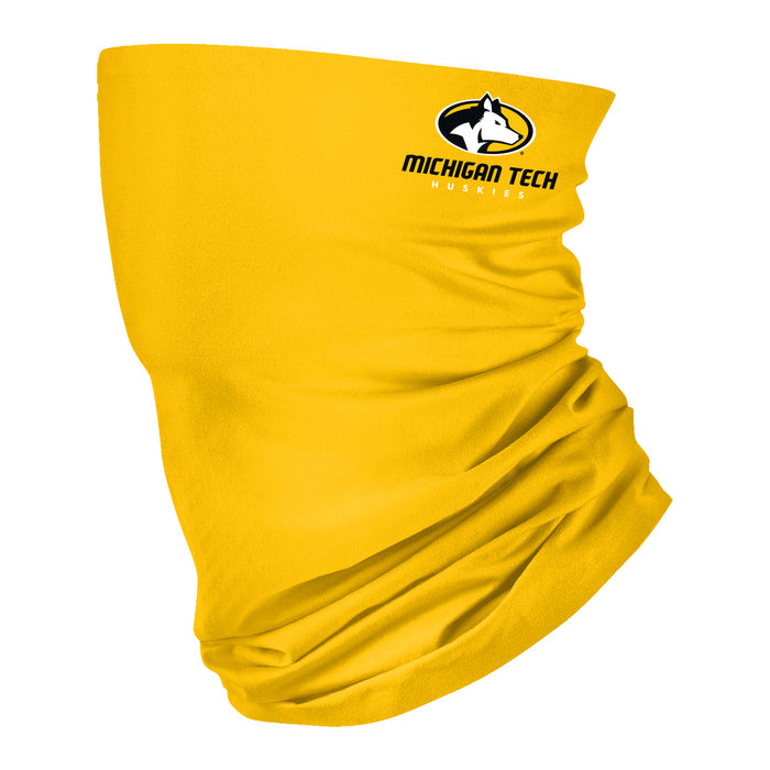Michigan Tech Huskies MTU Vive La Fete Gold Game Day Collegiate Logo Face Cover Soft  Four Way Stretch Neck Gaiter - Vive La Fête - Online Apparel Store