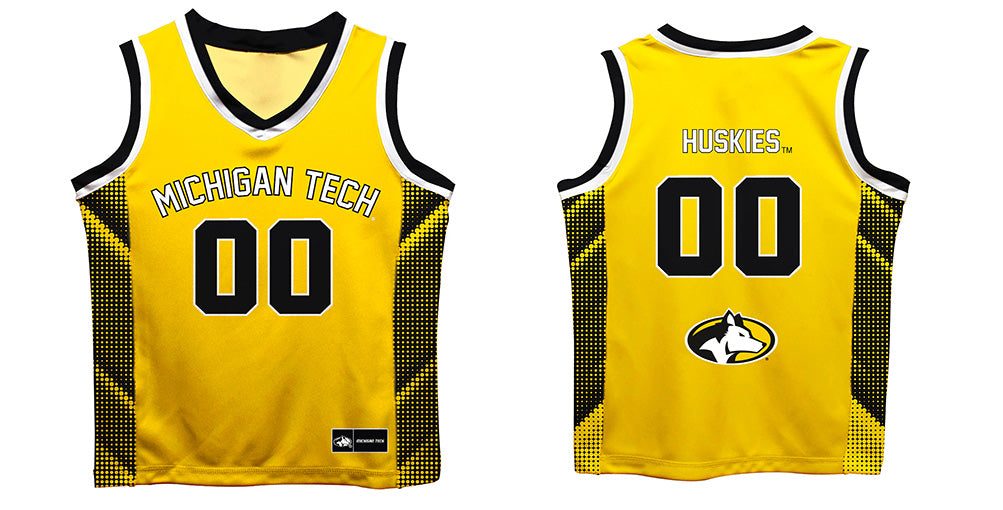 Michigan Tech Huskies Vive La Fete Game Day Gold Boys Fashion Basketball Top - Vive La Fête - Online Apparel Store