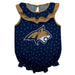Montana State Bobcats MSU Swirls Navy Sleeveless Ruffle Onesie Logo Bodysuit