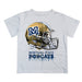 Montana State Bobcats MSU Original Dripping Football White T-Shirt by Vive La Fete