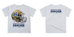 Montana State Bobcats MSU Original Dripping Football White T-Shirt by Vive La Fete - Vive La Fête - Online Apparel Store