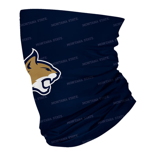 Montana State Bobcats Neck Gaiter Navy All Over Logo MSU - Vive La Fête - Online Apparel Store