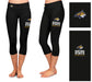 Montana State Bobcats Vive La Fete Game Day Collegiate Large Logo on Thigh and Waist Girls Black Capri Leggings - Vive La Fête - Online Apparel Store