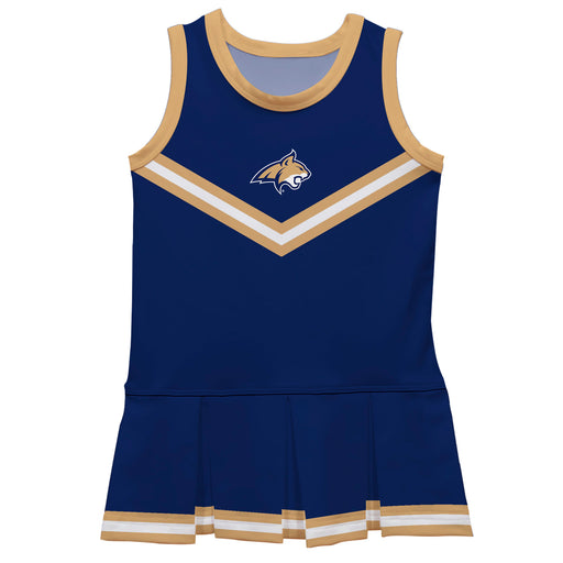 Montana State Bobcats Vive La Fete Game Day Blue Sleeveless Cheerleader Dress