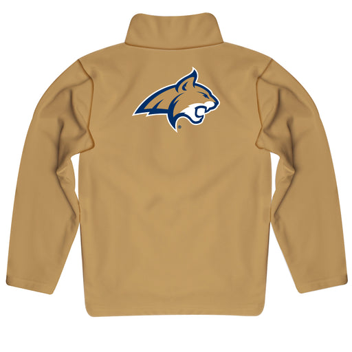 Montana State Bobcats Vive La Fete Game Day Solid Gold Quarter Zip Pullover Sleeves - Vive La Fête - Online Apparel Store