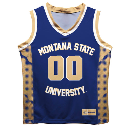 Montana State Bobcats MSU Vive La Fete Game Day Blue Boys Fashion Basketball Top
