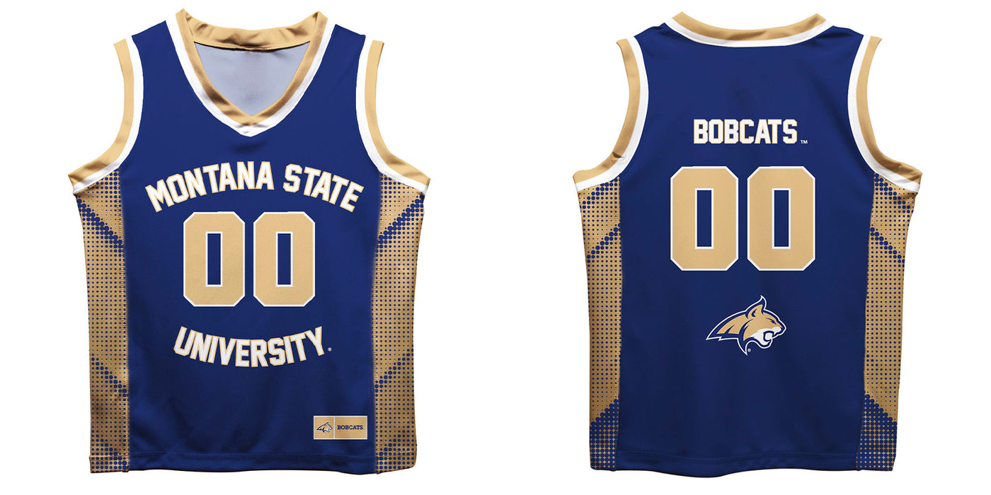 Montana State Bobcats MSU Vive La Fete Game Day Blue Boys Fashion Basketball Top - Vive La Fête - Online Apparel Store