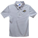 Montana State Bobcats MSU Embroidered Gray Stripes Short Sleeve Polo Box Shirt