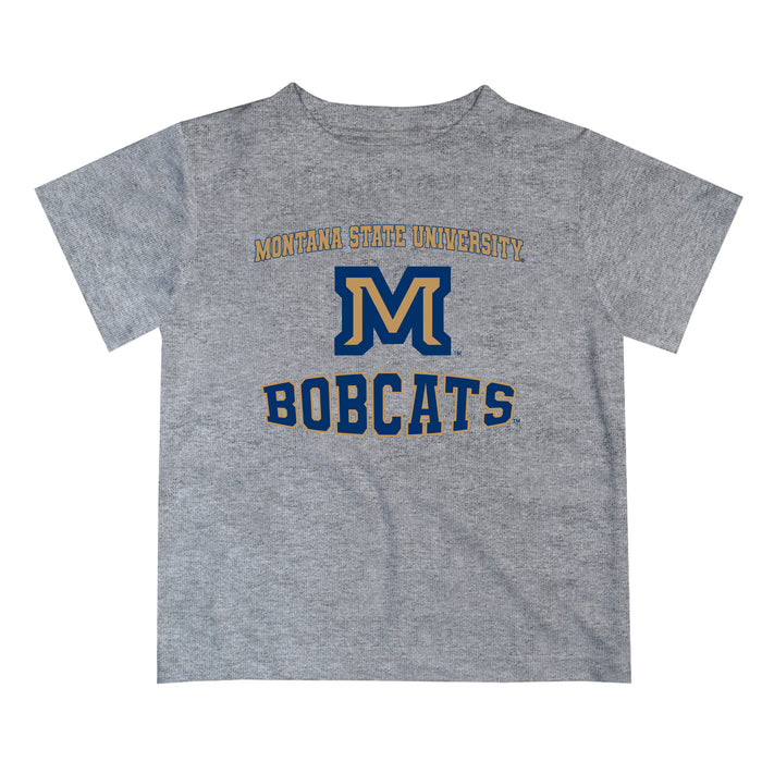 Montana State Bobcats Vive La Fete Boys Game Day V3 Heather Gray Short Sleeve Tee Shirt
