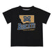 Montana State Bobcats Vive La Fete State Map Black Short Sleeve Tee Shirt