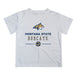Montana State Bobcats Vive La Fete Soccer V1 White Short Sleeve Tee Shirt