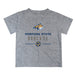 Montana State Bobcats Vive La Fete Soccer V1 Heather Gray Short Sleeve Tee Shirt