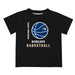 Montana State Bobcats Vive La Fete Basketball V1 Black Short Sleeve Tee Shirt