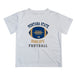 Montana State Bobcats Vive La Fete Football V2 White Short Sleeve Tee Shirt