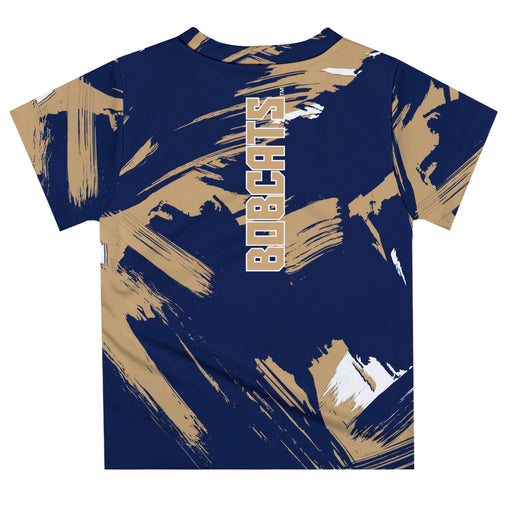 Montana State Bobcats MSU Vive La Fete Boys Game Day Blue Short Sleeve Tee Paint Brush - Vive La Fête - Online Apparel Store