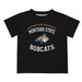 Montana State Bobcats Vive La Fete Boys Game Day V1 Black Short Sleeve Tee Shirt