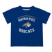 Montana State Bobcats Vive La Fete Boys Game Day V1 Blue Short Sleeve Tee Shirt