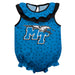 MTSU Blue Raiders Swirls Blue Sleeveless Ruffle Onesie Logo Bodysuit