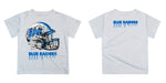 MTSU Blue Raiders Original Dripping Football Helmet White T-Shirt by Vive La Fete - Vive La Fête - Online Apparel Store