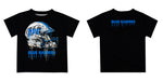 MTSU Blue Raiders Original Dripping Football Helmet Black T-Shirt by Vive La Fete - Vive La Fête - Online Apparel Store