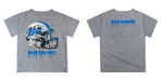 MTSU Blue Raiders Original Dripping Football Helmet Heather Gray T-Shirt by Vive La Fete - Vive La Fête - Online Apparel Store