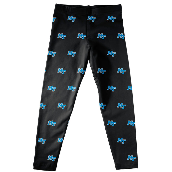 Middle Tennessee Repeat Logo Black Leggings - Vive La Fête - Online Apparel Store