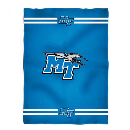Middle Tennessee Stripes Blue Fleece Blanket - Vive La Fête - Online Apparel Store