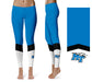 MTSU Blue Raiders Vive La Fete Game Day Collegiate Ankle Color Block Women Blue White Yoga Leggings - Vive La Fête - Online Apparel Store