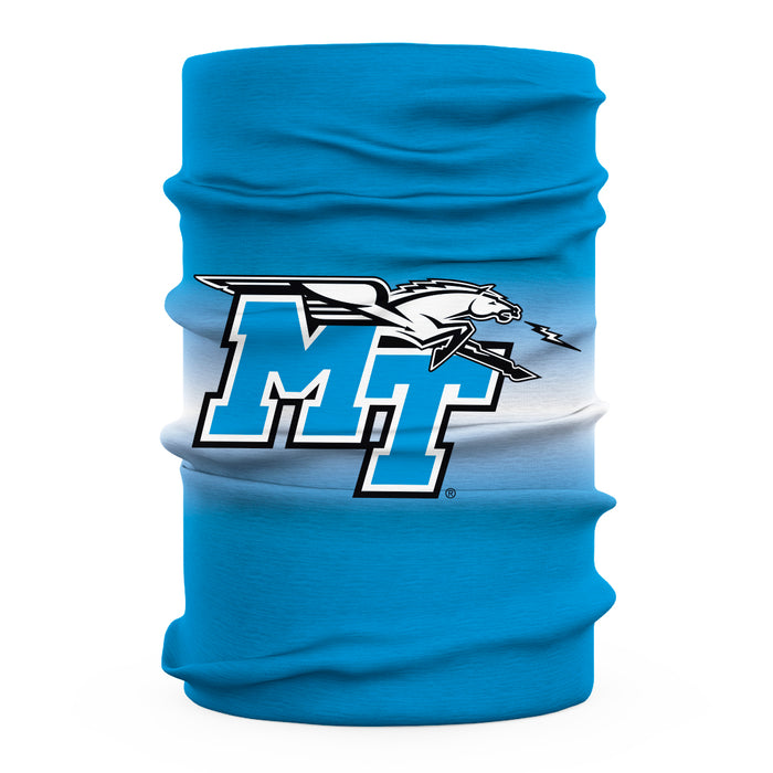 Middle Tennessee Blue Raiders Neck Gaiter Degrade Blue and White - Vive La Fête - Online Apparel Store