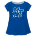 Middle Tennessee Solid Blue Laurie Top Short Sleeve - Vive La Fête - Online Apparel Store