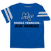 Middle Tennessee Stripe Blue Boys Tee Shirt Short Sleeve - Vive La Fête - Online Apparel Store