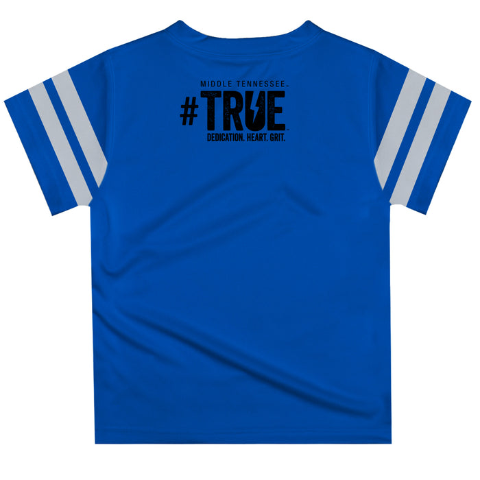 Middle Tennessee Stripe Blue Boys Tee Shirt Short Sleeve - Vive La Fête - Online Apparel Store