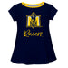 Murray State Racers Vive La Fete Girls Game Day Short Sleeve Navy Top with School Logo and Name - Vive La Fête - Online Apparel Store