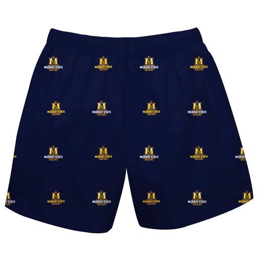 Murray State Racers Vive La Fete Boys Game Day All Over Logo Elastic Waist Classic Play Navy Pull On Short - Vive La Fête - Online Apparel Store