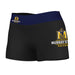 Murray State Racers Vive La Fete Logo on Thigh and Waistband Black & Navy Women Yoga Booty Workout Shorts 3.75 Inseam"