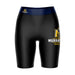 Murray State Racers Vive La Fete Game Day Logo on Thigh and Waistband Black and Navy Women Bike Short 9 Inseam"