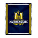 Murray State Racers Vive La Fete Kids Game Day Navy Plush Soft Minky Blanket 36 x 48 Mascot