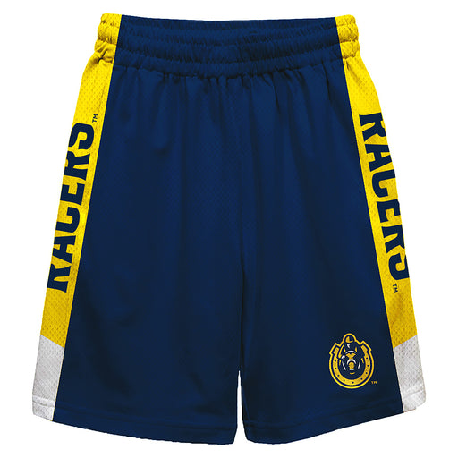 Murray State Racers Vive La Fete Game Day Blue Stripes Boys Solid Gold Athletic Mesh Short