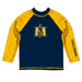 Murray State Racers Vive La Fete Logo Blue Gold Long Sleeve Raglan Rashguard
