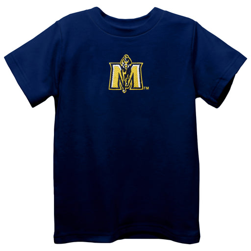 Murray State Racers Embroidered Navy knit Short Sleeve Boys Tee Shirt