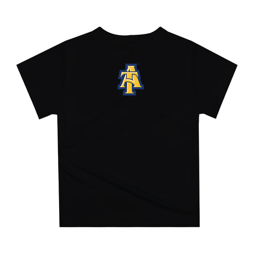 North Carolina A&T Aggies Original Dripping Football Helmet Black T-Shirt by Vive La Fete - Vive La Fête - Online Apparel Store