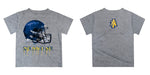 North Carolina A&T Aggies Original Dripping Football Helmet Heather Gray T-Shirt by Vive La Fete - Vive La Fête - Online Apparel Store
