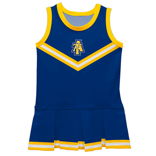 North Carolina A&T Aggies Vive La Fete Game Day Blue Sleeveless Cheerleader Dress
