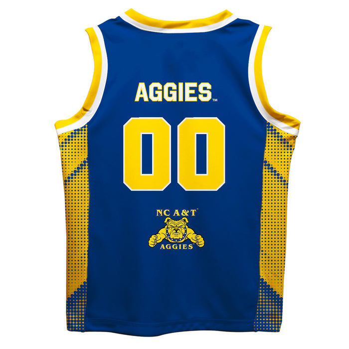 North Carolina A&T Aggies Vive La Fete Game Day Blue Boys Fashion Basketball Top - Vive La Fête - Online Apparel Store