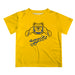 North Carolina A&T Aggies Vive La Fete Script V1 Gold Short Sleeve Tee Shirt