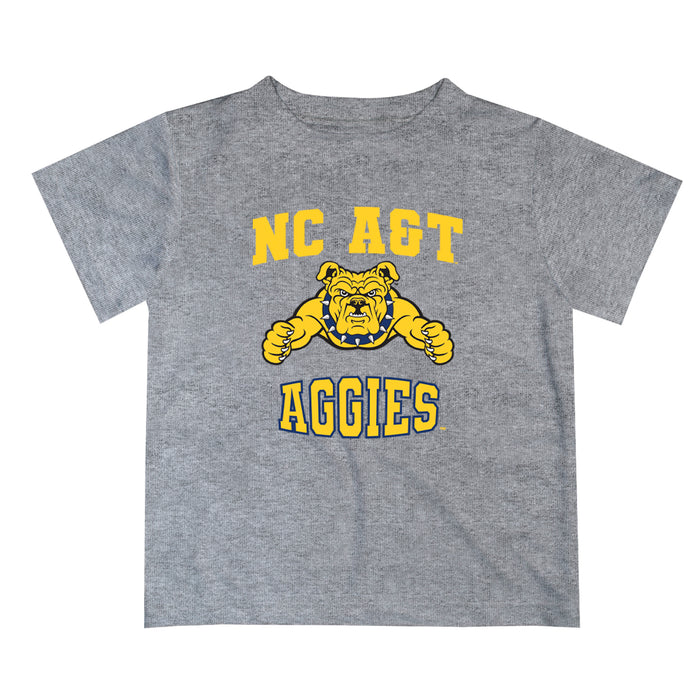 North Carolina A&T Aggies Vive La Fete Boys Game Day V3 Heather Gray Short Sleeve Tee Shirt