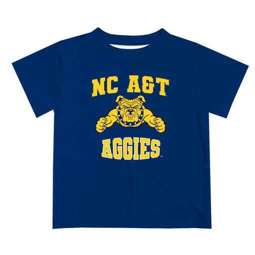 North Carolina A&T Aggies Vive La Fete Boys Game Day V3 Blue Short Sleeve Tee Shirt