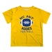 North Carolina A&T Aggies Vive La Fete Football V2 Gold Short Sleeve Tee Shirt
